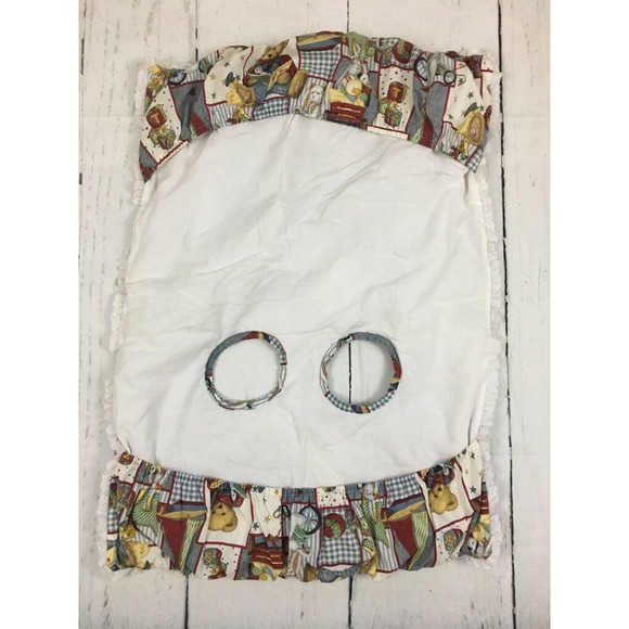 Vintage Handmade Shopping Cart High Chair Cover Teddy Bear Print - Picture 6 of 6